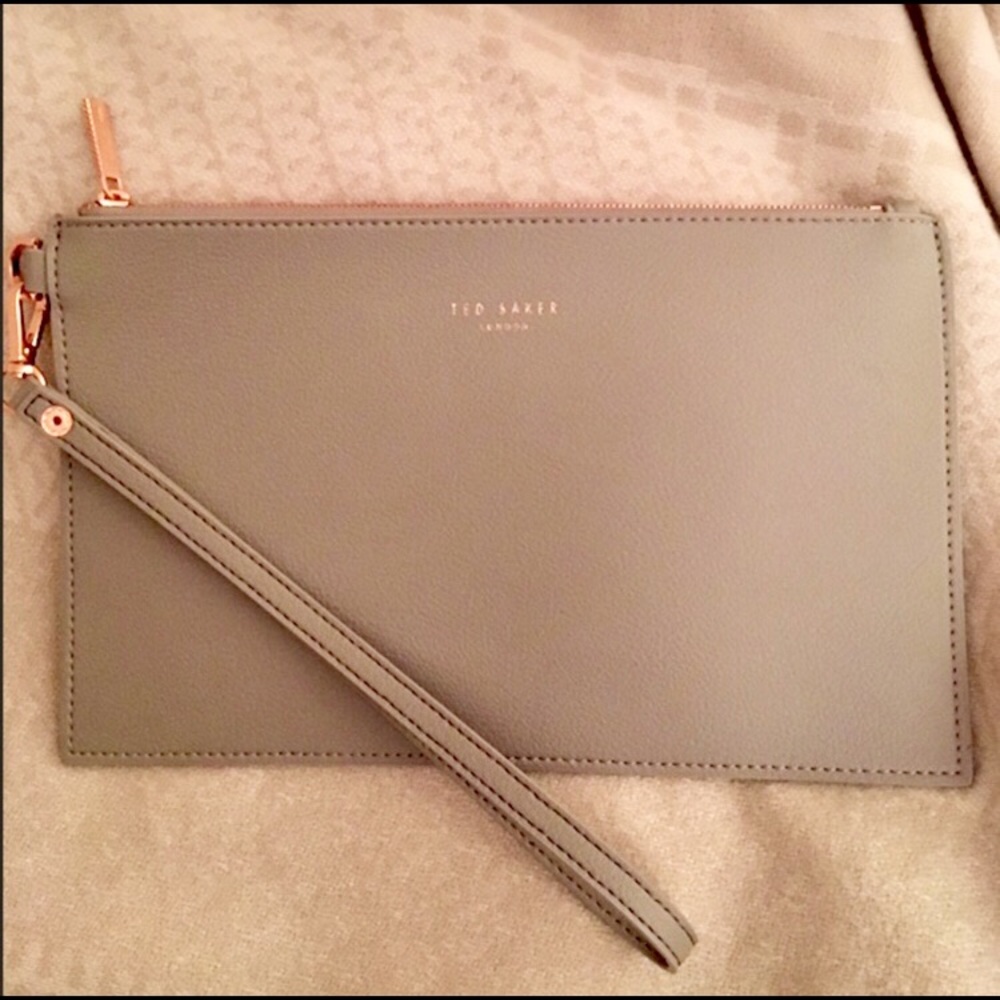 Ted Baker London Gray Cluch/Wristlet